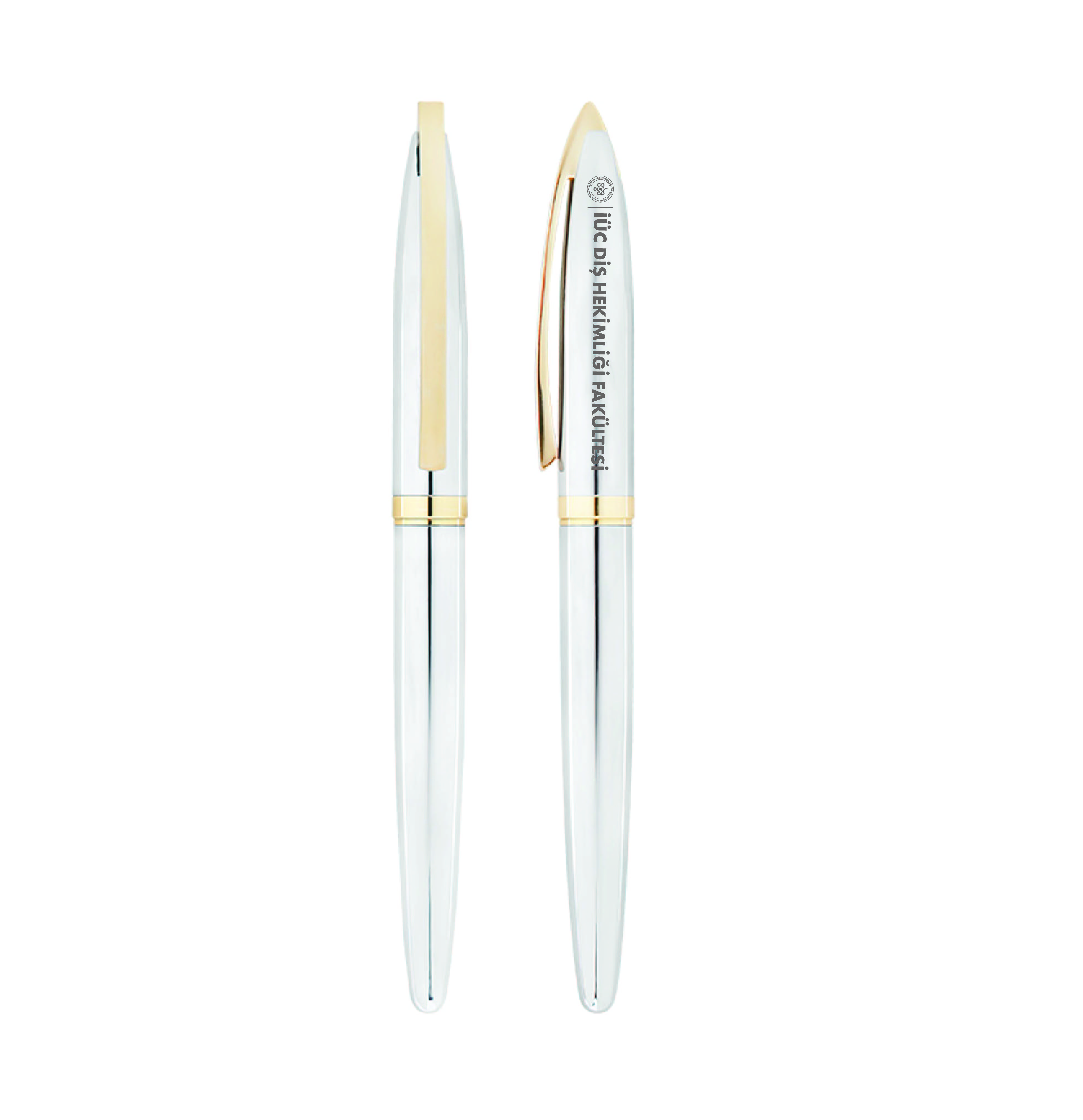 İÜC Dis Hekimligi Fakültesi Metal Tükenmez Kalem Model 2