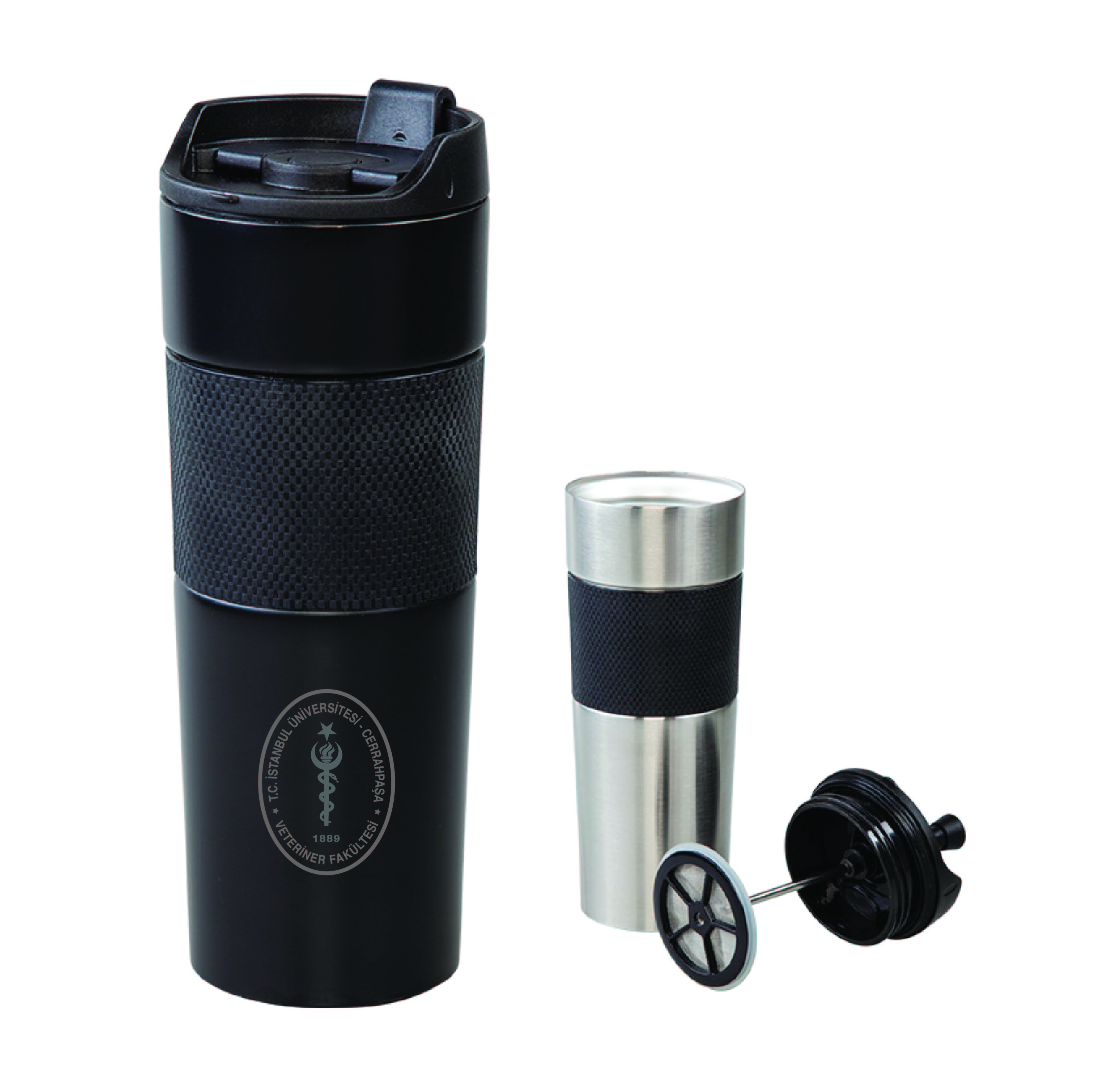 İÜC Veteriner Fakültesi French Press Çelik Termos