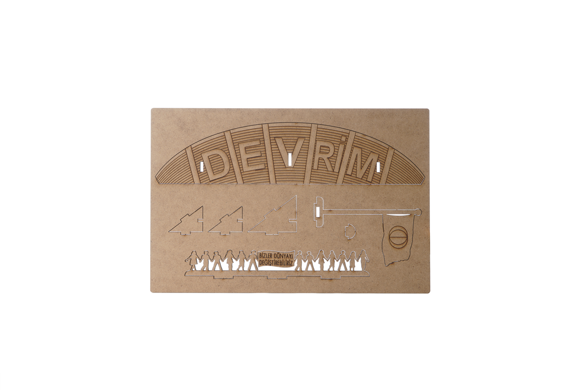 3 Boyutlu Ahşap Lazer Kesim Maket