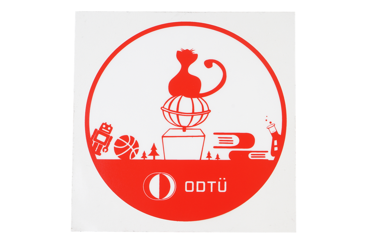 Karikatürlü Yuvarlak Araba Stickerı