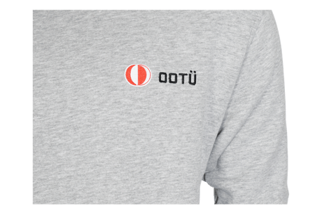 Sıfır Yaka Küçük Nakış (Gri)