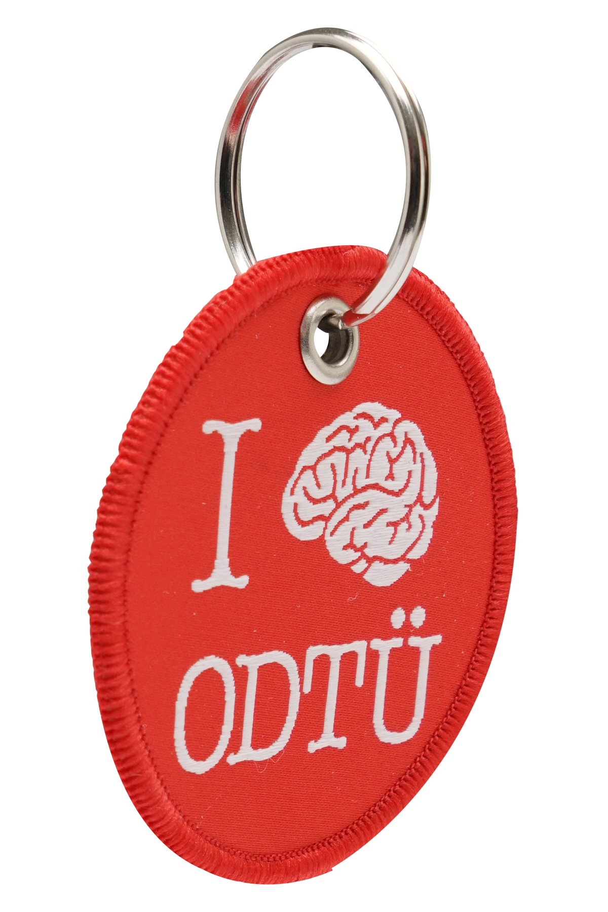 Yuvarlak Nakışlı Anahtarlık